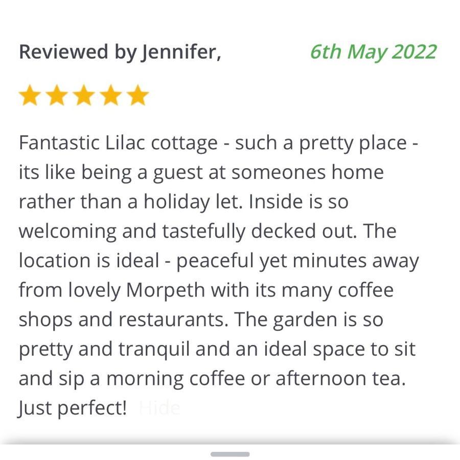 Lilac Cottage Morpeth Northumberland Exterior foto